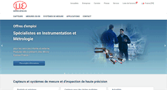 Desktop Screenshot of micro-epsilon.fr